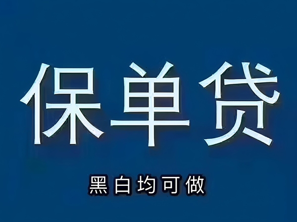 大额保单贷，不看证信，嘿户可做！！